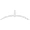 Ekena Millwork Archdale Architectural Grade PVC Gable Bracket, 108"W x 36"H x 4"D x 6"F, 8/12 Pitch GBP108X36X0406ARC00 - alternate 5